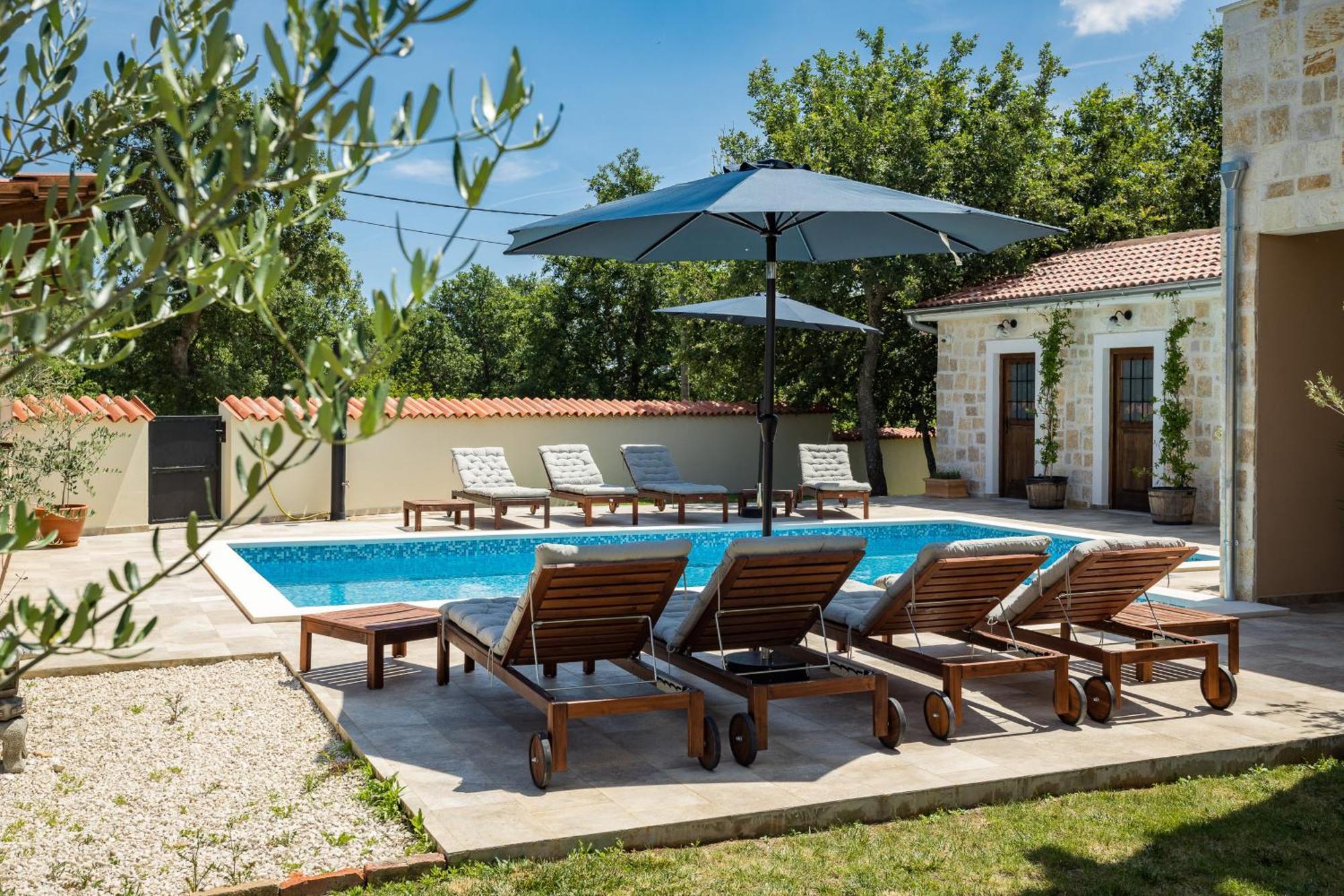 Villa Cirka In Central Istria For 14 Persons With Pool Heating & Pool Table Svetvinčenat Екстериор снимка